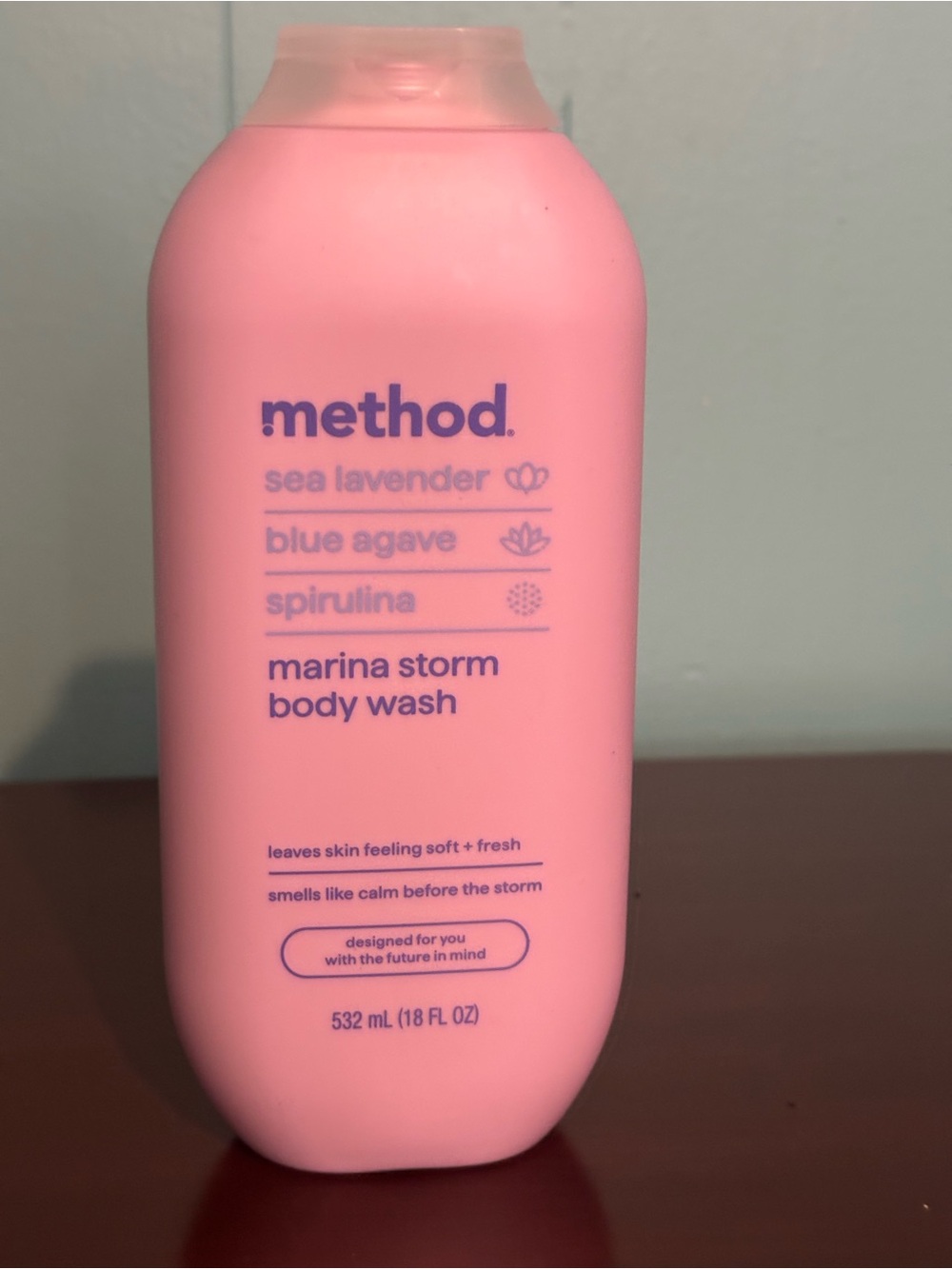 New method Sea Lavender Blue Agave Spirulina Marine Storm Body Wash 18 oz‎